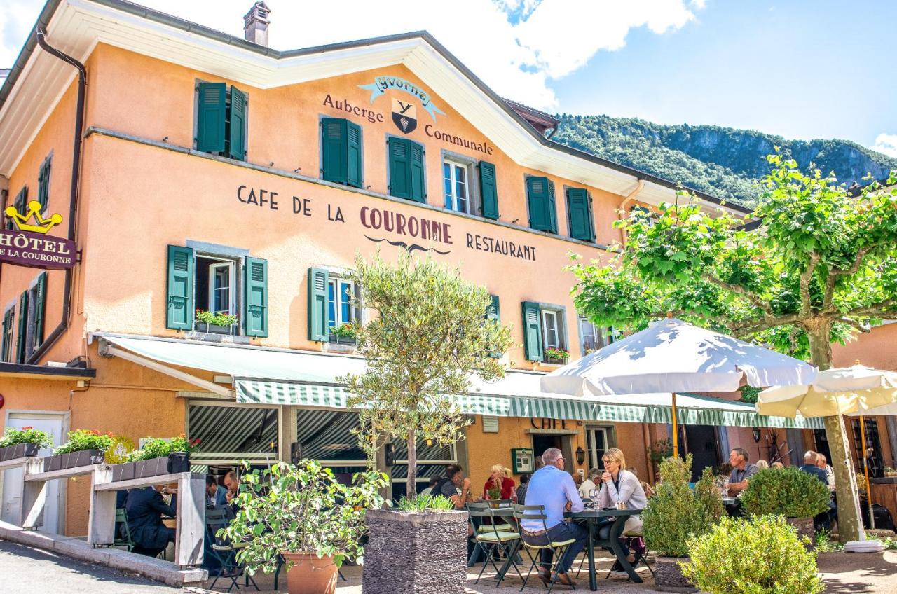 Auberge Communale De La Couronne Yvorne Exterior photo